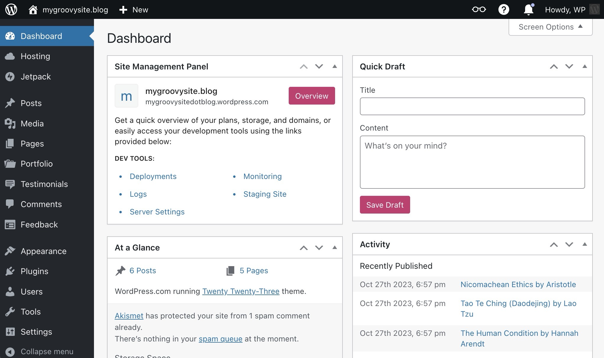 Leia mais sobre o artigo WordPress Painel Admin