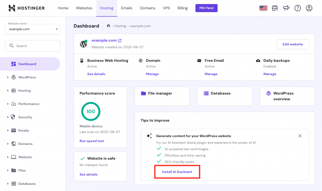 Leia mais sobre o artigo WordPress With Hostinger