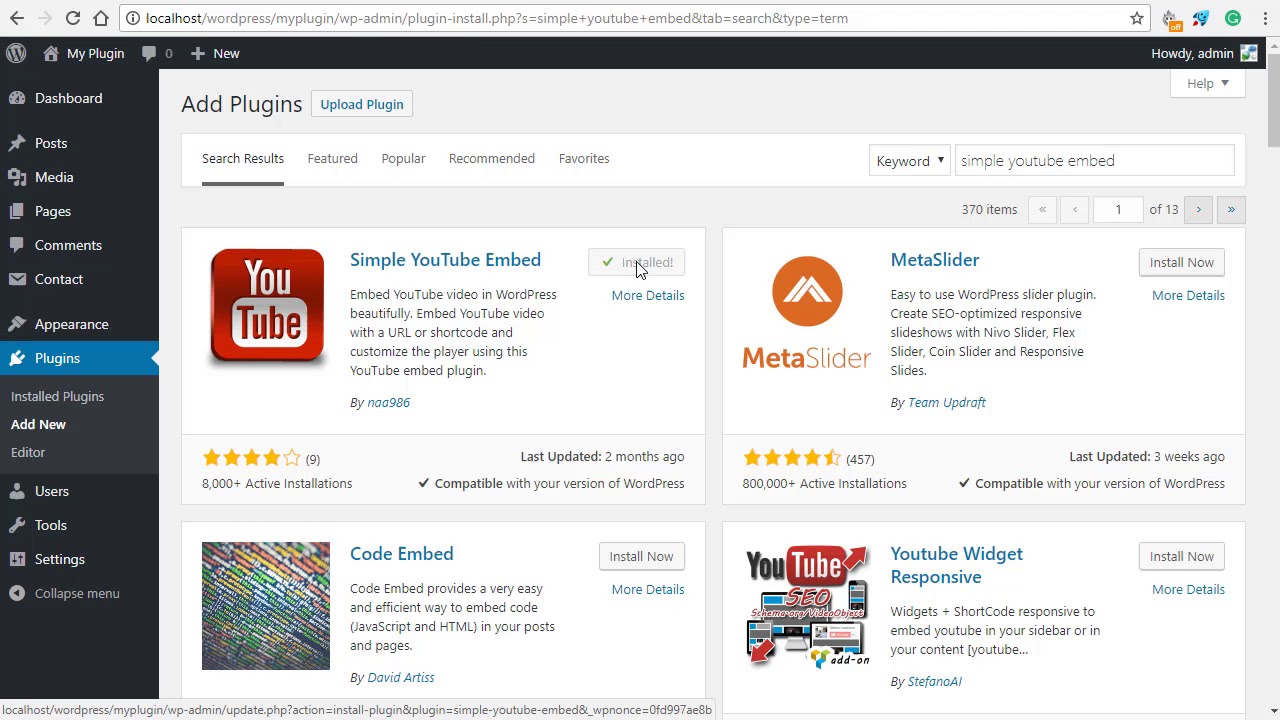 Leia mais sobre o artigo WordPress Youtube Plugin