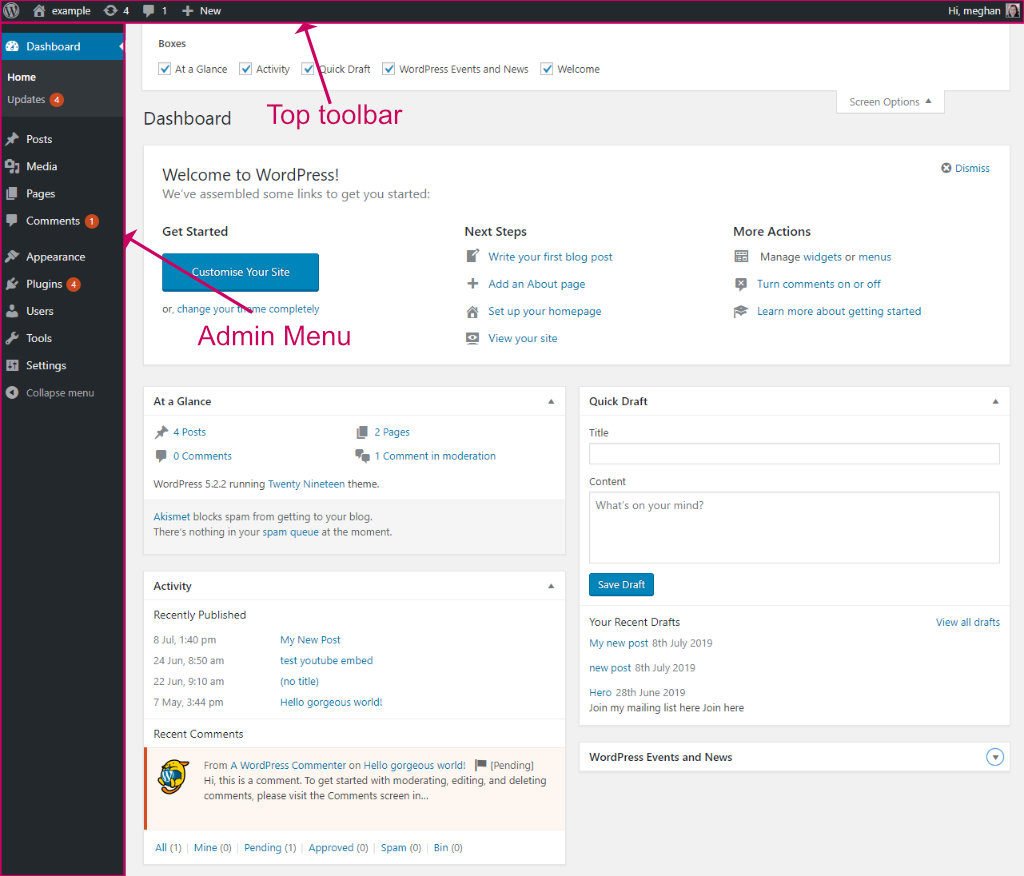 Leia mais sobre o artigo WordPress Admin Page
