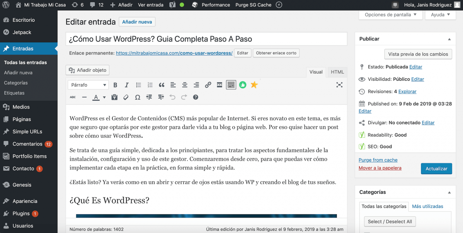 Leia mais sobre o artigo WordPress Como Usar