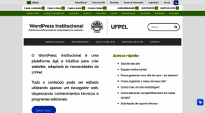 Leia mais sobre o artigo WordPress Institucional Ufpel