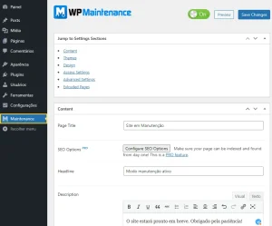 Leia mais sobre o artigo WordPress Modo Manutenção