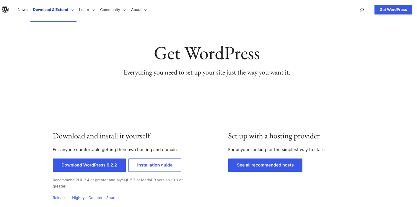 Leia mais sobre o artigo WordPress Org Download